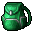 Green Leather Backpack