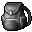 Grey Leather Backpack